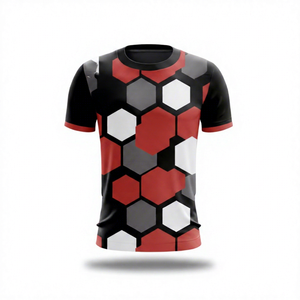 Sublimation <b>T</b>-<b>Shirts</b> Custom Team Sports <b>Shirts</b> Wholesale Moisture Wicking <b>Polyester</b> Names Numbers Sponsor Logo - Product Image 3
