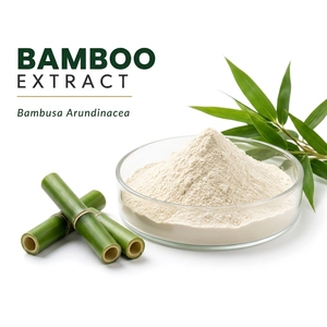 Poudre d'extrait de bambou, extrait de plante Bambusa Arundinacea, matière première pour l'industrie cosmétique et alimentaire - Product Image 1
