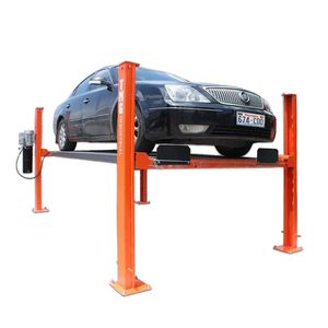 Pont élévateur automobile 4 poteaux certifié CETL, capacité 9 000 lb, hauteur de levage 77 po avec rampe amovible, conception TMG ALF90 AC pour le levage de voitures - Product Image 2