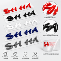 Étiquette thermocollante 3D personnalisée en TPU avec logo en relief pour vêtements, vêtements de sport, t-shirts, sacs