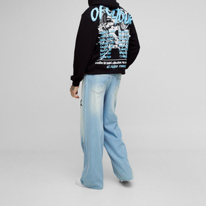 Sudadera con Capucha Estampada para Hombre, Sudadera con Capucha Gráfica de Estilo Urbano, Sudadera con Capucha con Logotipo Personalizado, Fabricante de Sudaderas al por Mayor de Marca Privada - Product Image 3