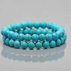 Pulsera de Turquesa de 8mm con Pirita, Ojo de Tigre y Hematita y Amuleto de Buda - Regalo Unisex para Hindúes - Product Image 2