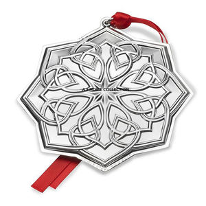 Décorations de Noël suspendues en métal gris, motif étoile, très fonctionnelles, avec boîte et figurine Père Noël - Product Image 6