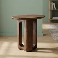 Table basse ronde en bois moderne, minimaliste, faite à la main SUNWOODD EXPO, meubles de salon