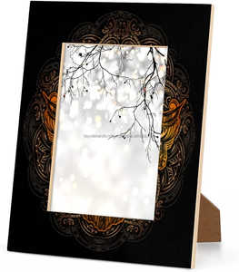 Tenture murale de 4 pouces, 6 pouces et 7 pouces en bois de noyer de haute qualité, cadre photo rétro en bois massif personnalisé - Product Image 3