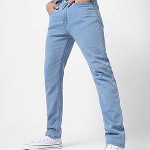 New Blue Slim Fit <b>Men</b> Comfortable <b>Jeans</b> Casual <b>Work</b> Denim Pants Stylish Outwears <b>Jeans</b> Gents Skinny Stretch Flex Denim Trousers - Product Image 1