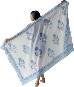 Women Boho Style Sheer Chiffon <b>Sarong</b> <b>Wrap</b> Beach Cover Up Bikini Swimsuit Summer Wear - Product Image 2