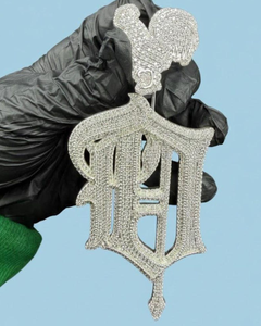 Pendentif Hip Hop personnalisé avec logo ou nom, en argent 925, Moissanite taille brillant VVS1, certifié luxe, passe le testeur de diamant - Product Image 1