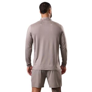 <b>Mens</b> Premium Funnel Neck Sports <b>Pullover</b> Long Sleeve Workout Training Top Breathable Fitness Running Activewear Wear - Product Image 6