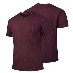 Camiseta de Manga Corta Casual para Hombre, de Secado Rápido, 260g, Corte Holgado, 100% Algodón de Alta Calidad, Camisetas Lisas para Hombre, Peso Pesado - Product Image 4