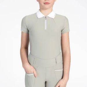 Camiseta Interior para Montar a Caballo para Niños y Mujeres, Tejido Elástico Suave, Ajuste Cómodo y Elegante para Entrenamiento y Eventos, Camisetas Interiores para Niños - Product Image 1