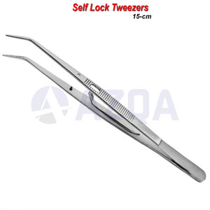 Pinzas de Acero Inoxidable Autoblocantes para Aplicación de Medicamentos, Pinzas Quirúrgicas Premium para Tejidos de Algodón, Instrumento Dental de Precisión - Product Image 5