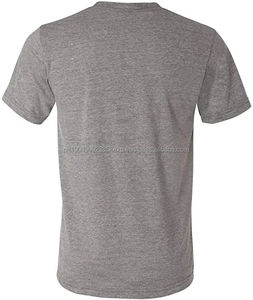 T-shirt unisexe brodé avec poche, imprimé sur mesure, 100% coton tricoté, vente en gros, t-shirts pour hommes pas chers - Product Image 4