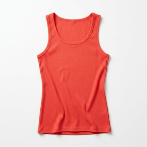 Ribbed Tank <b>Top</b> Sleeveless Scoop Neck Fitted Knit Dance Flexible Breathable Soft Custom OEM Wholesale Manufacturer - Product Image 1