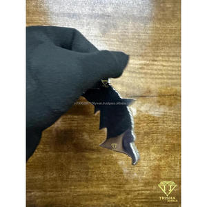 Colgante de Pez Marlin de Lujo con Diamante Moissanita en Plata de Ley 925 para Hombre y Mujer - Product Image 6