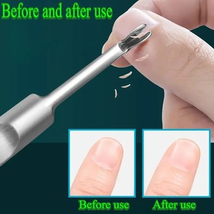 6Pcs Reusable Stainless Steel Manicure <b>Nail</b> <b>Tool</b> Set with Dual-End Double Head Cuticle Pusher Remover Kit & Storage Case - Product Image 5