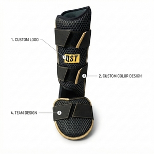 Custom Baseball Protective Gear Set Shin Foot Leg Guard Adjustable Padded Sports Equipment baseball protective leg guard - Product Image 5