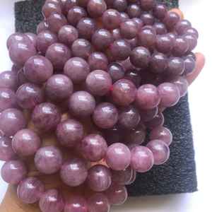 Perles de quartz rose naturel non traitées, pierres précieuses de quartz rose violacé, brins de perles en vrac pour la fabrication de bijoux, artisanat DIY - Product Image 5