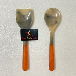 Most Popular Highly Polished Customized Epoxy Resin Salad <b>Tools</b> Server Set Eco-Friendly Dishwasher <b>Safe</b> Dinnerware Serving <b>Tools</b> - Product Image 4