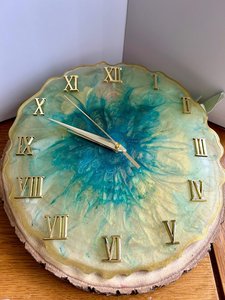 Exceptional unique <b>wall</b> <b>clock</b> <b>design</b> Supplier utility decor <b>clock</b> Custom epoxy resin art <b>clock</b> - Product Image 2