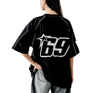 Maillot de football américain noir personnalisé en gros, 100 % polyester, maille respirante, vêtements de sport, t-shirts, maillot de football vintage pour les acheteurs américains - Product Image 4