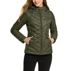 Buy Custom Plus Size Bubble Cotton Down Coats Sherpa Crop Jacket Fleece Puff Sleeve Women's Jacket Winter - Product Image 1