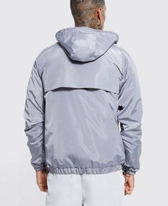 Manteau de veste à capuche coupe-vent approvisionnement d'usine avec fermeture éclair Veste coupe-vent à capuche personnalisable pour homme - Product Image 2