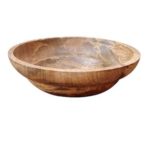 Bol à salade réutilisable, vaisselle de mariage, bol de service en bois et bol décoratif pour présentation de fruits à prix compétitif - Product Image 1