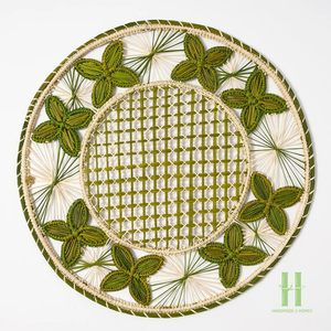 Top Selling New Design Luxury Cotton Woven Placemat <b>Round</b> Spiral Pattern <b>Table</b> <b>Mat</b> Heat Resistant Decorative Boho Dining Decor - Product Image 3