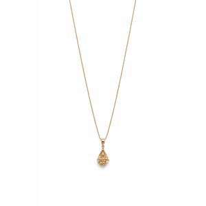 Collar con Colgante de Cadena Geométrica Clásica de Oro Sólido de 18K para Mujer, Regalo de Aniversario y para Ocasiones Festivas - Product Image 3