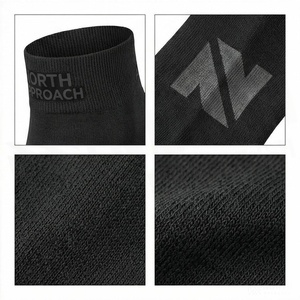 Black Ankle <b>Socks</b> Breathable Polyester Spandex <b>Running</b> <b>Socks</b> for Adults Summer Season Regular Style Solid Color - Product Image 4