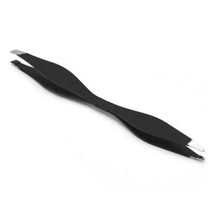 Pinza para cejas de acero inoxidable de doble cara, diseño ergonómico para un arco natural perfecto - Product Image 1