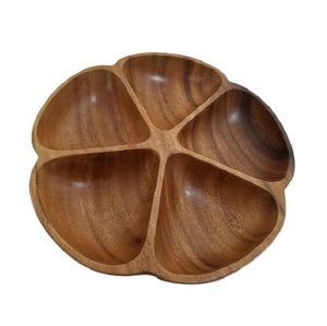 Headway Round Natural Mango Chip and Dip Plate - Product Image 2