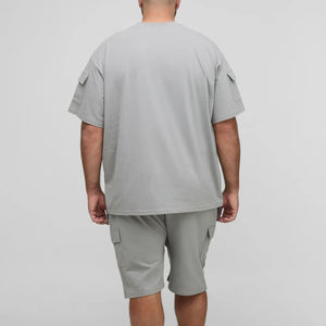 Premium French Terry Shorts <b>Set</b> Custom Logo Athletic Leisurewear Two Piece Clothing <b>Set</b> - Product Image 2