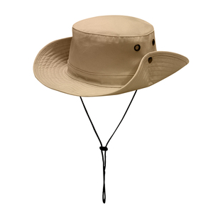 Oem Custom Patch Logo UV Protection Fit <b>Bucket</b> <b>Hat</b> <b>With</b> <b>String</b> Fashion Mens Fisherman Wide Brim Rope Cap - Product Image 1