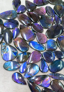 Natural Spectrolite Loose Gemstone Rajasthan Multi Color Multi Flash Chakra <b>Healing</b> Mix Shape Mix Size for Jewelry - Product Image 3