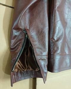Veste en cuir d'agneau pour homme tendance, style moto, hiver, veste en cuir d'agneau de qualité supérieure pour homme, hiver, moto - Product Image 4