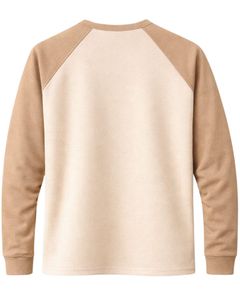 T-shirt à manches longues en jersey raglan personnalisé pour homme, coton et polyester, col rond, décontracté, manches contrastées, style baseball, fourniture de vêtements OEM - Product Image 2