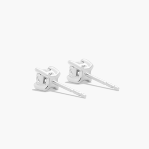 Boucles d'oreilles clous en moissanite taille princesse de qualité supérieure, en argent sterling 925, solitaire intemporel, bijoux fins étincelants pour tous les jours - Product Image 6