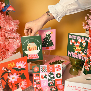 Serie de Tarjetas Navideñas Ilustradas de País de las Maravillas Invernal con Encantadoras Escenas Festivas - Product Image 4