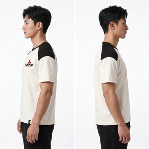 เสื้อยืดผู้ชายพรีเมียมสำหรับใส่ทุกวัน แขนสั้น เนื้อผ้านุ่ม สวมใส่สบาย ทรงทันสมัย เหมาะสำหรับใส่ลำลอง - Product Image 6