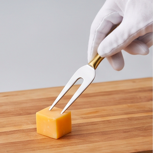 Juego de Cuchillos para Queso con Mango de Pluma, 3 Piezas, Herramientas de Acero Inoxidable para Servir Queso y Mantequilla con Mango de Cobre Dorado, Utensilios de Cocina - Product Image 5