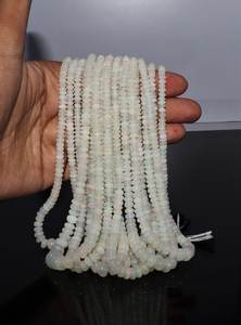 Collar de cuentas redondas lisas de ópalo etíope natural AAA de 3.5-6.5 mm, cuentas redondas de ópalo Welo brillantes para la fabricación de joyas. - Product Image 6