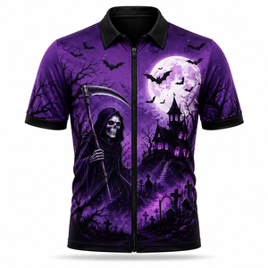 เสื้อยืดซิปฮาโลวีนแบบสั่งทำพิเศษ |   เสื้อซิปกราฟิกฮาโลวีน |   เสื้อยืดพิมพ์ลายสยองขวัญแบบมีซิป |   เสื้อปาร์ตี้ฮาโลวีน |   ขายส่ง - Product Image 5