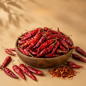 Chiles Rojos Secos Enteros Byadgi |   Chile de Grado Premium para Exportación, Picante Suave, para Salsas y Mezclas de Especias, Color Intenso, Uso Diario - Product Image 1