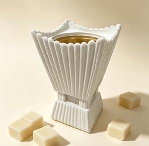 Luxury White Resin <b>Electric</b> Bakhoor <b>Burner</b> Mabkhara Arabic Sandalwood <b>Incense</b> Aromatic Home Fragrance Decor All-Season - Product Image 2