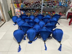 Silk <b>Lantern</b> Vietnam Handmade Fabric <b>Lantern</b> Hanging Shade For Indoor Outdoor Home Festival Decoration Event - Product Image 4