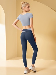 Soft Comfortable Women's Solid 3-Piece <b>Yoga</b> <b>Sets</b> Plus Size Custom Logo for Gym Fitness Seamless Active Wear Quick Dry Breathable - Product Image 5