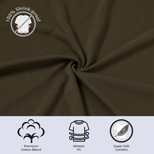 Camiseta para hombre, multicolor, de algodón puro, de manga corta, con cuello redondo, ropa informal suave para comodidad diaria - Product Image 5