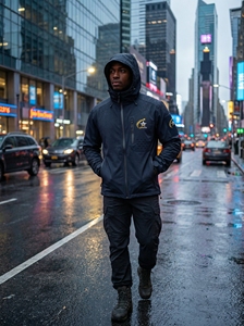 Premium <b>Soft</b> <b>Shell</b> Windbreaker <b>Jacket</b> Lightweight Waterproof Windproof Stand Collar Zipper Solid Color OEM Manufacturer <b>Hood</b> - Product Image 5